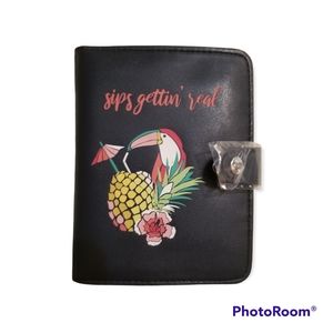 Vera Bradley passport cover Toucan Party Sip's Gettin' Real